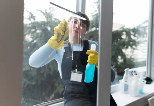 Nettoyage de vitres intérieures et extérieures à la Balme